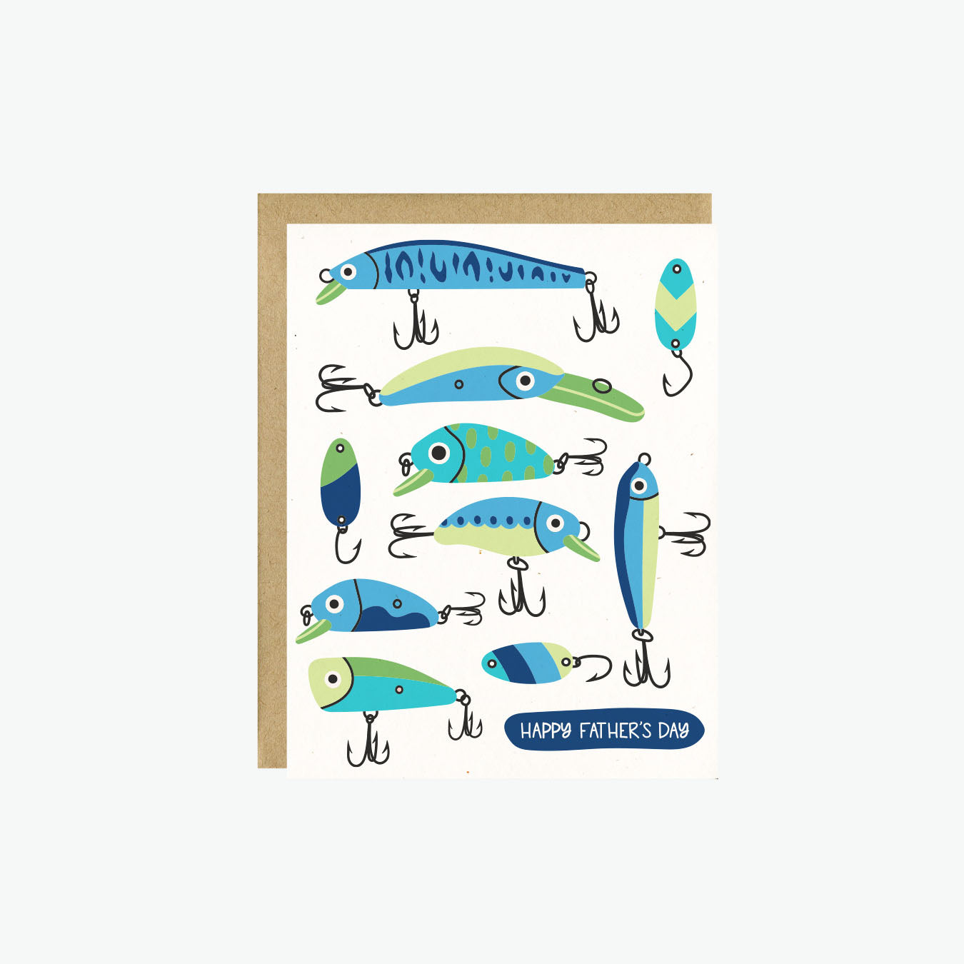 Fishing Lures Father's Day Card – Little Lovelies Studio