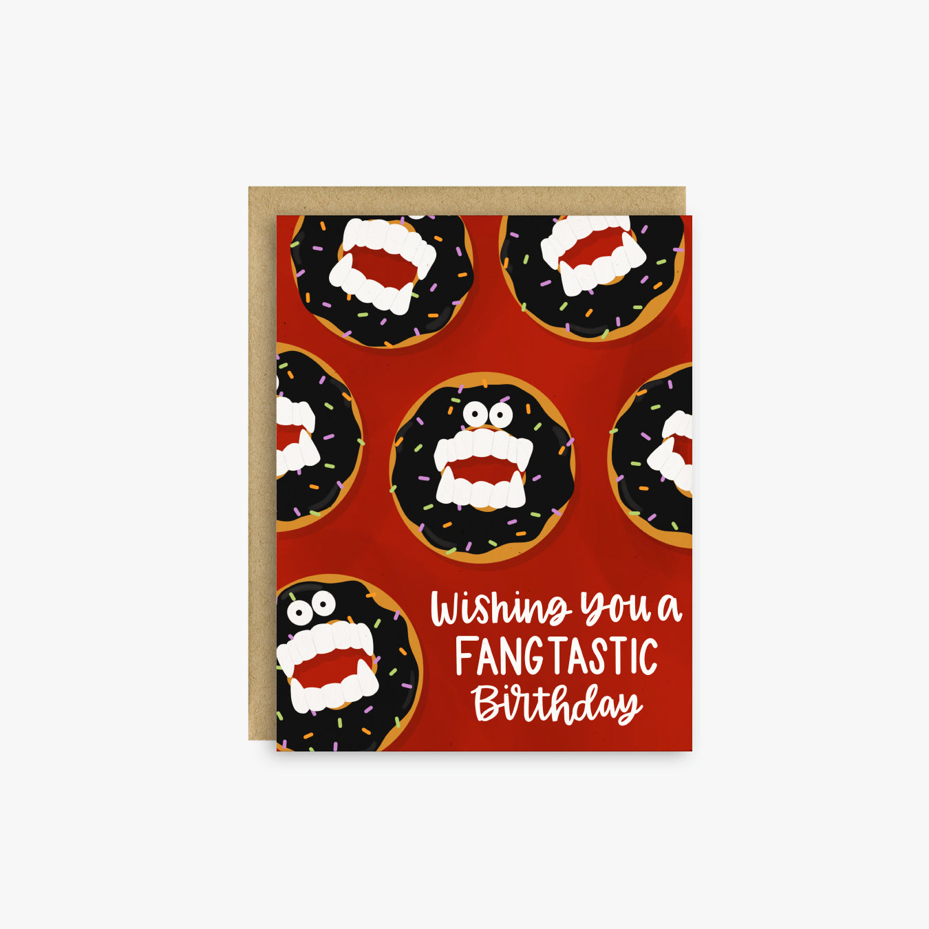 Wishing You A Fangtastic Birthday Card, Halloween Birthday Card