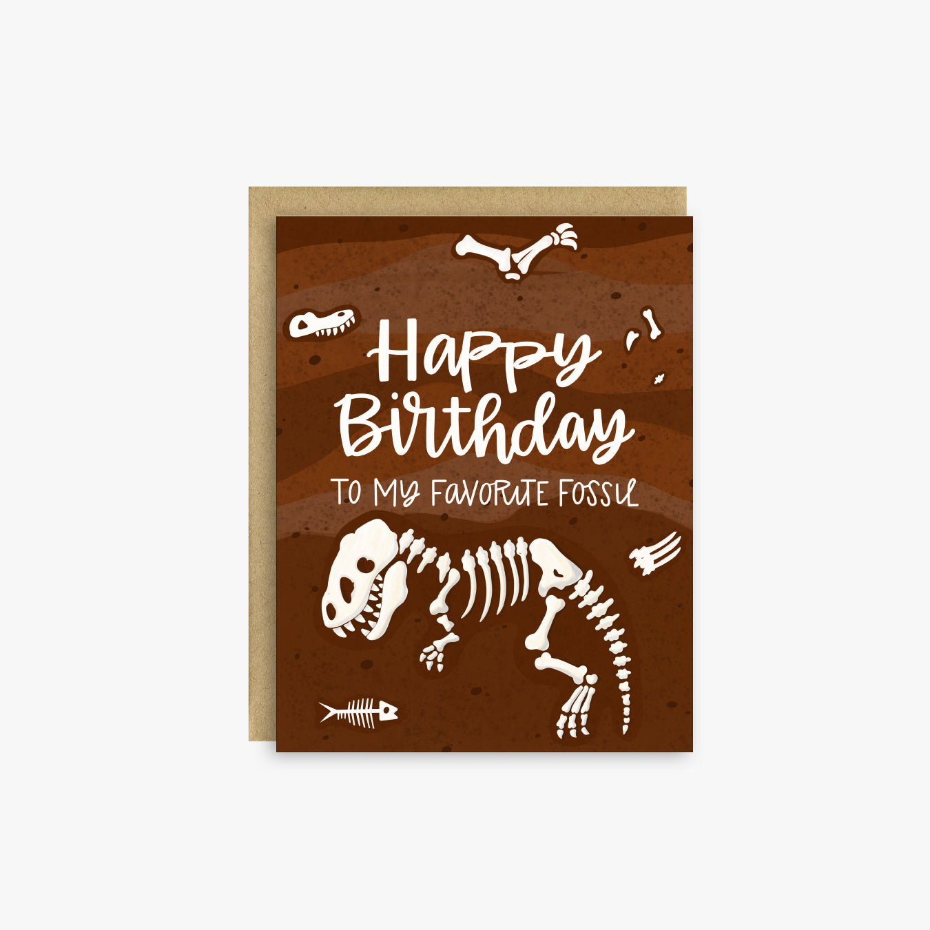 Favorite Fossil Birthday Card, Funny Birthday Card