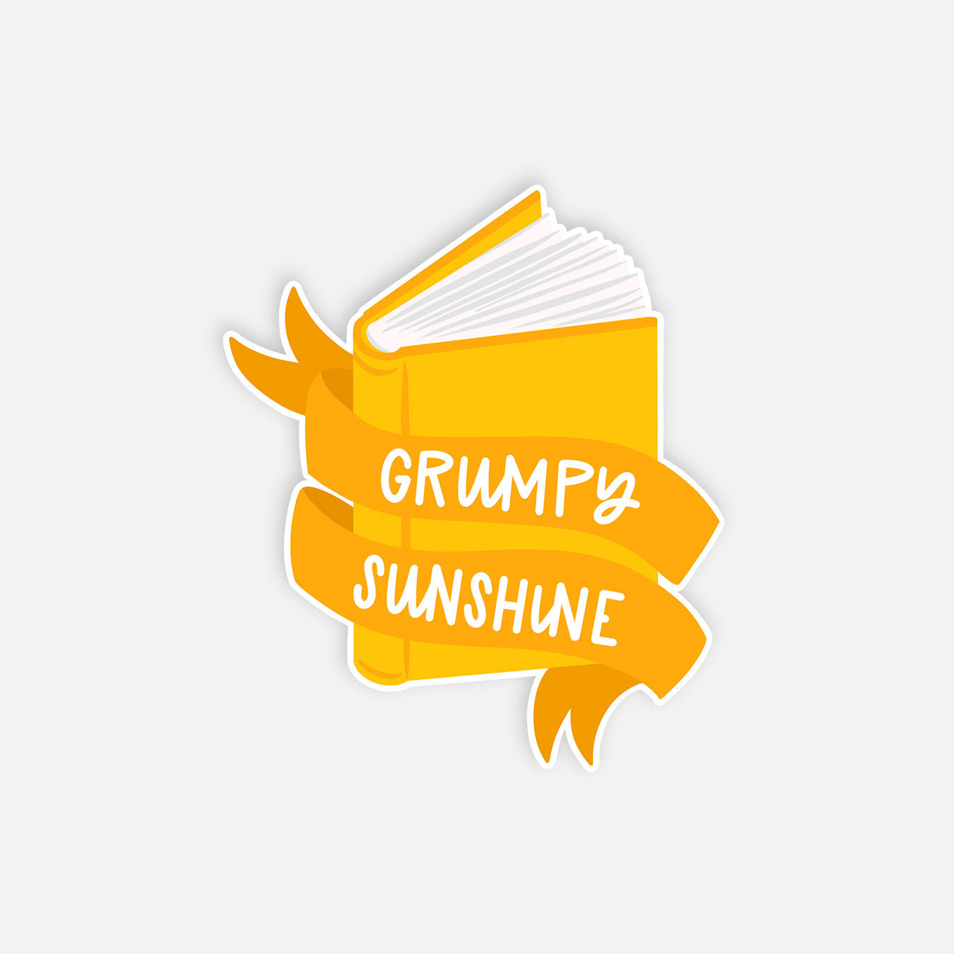 Grumpy Sunshine Romance Trope Book Lover Kindle Sticker