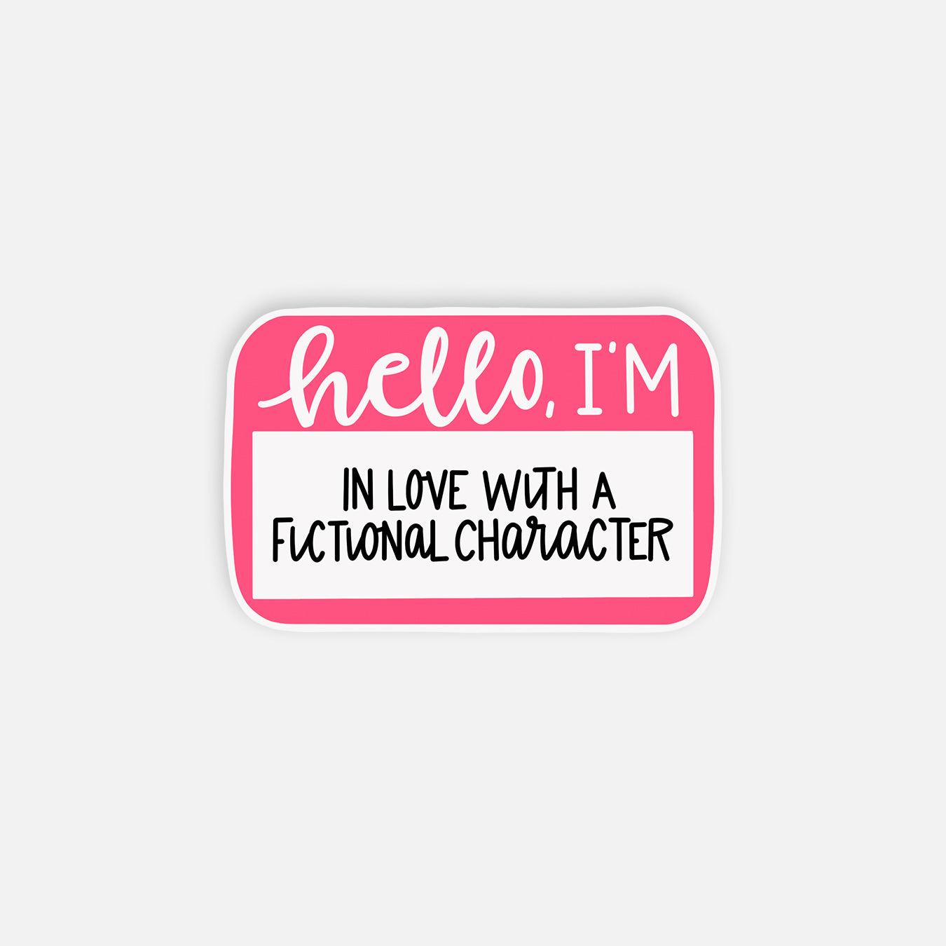 In Love With A Fictional Character Kindle Sticker