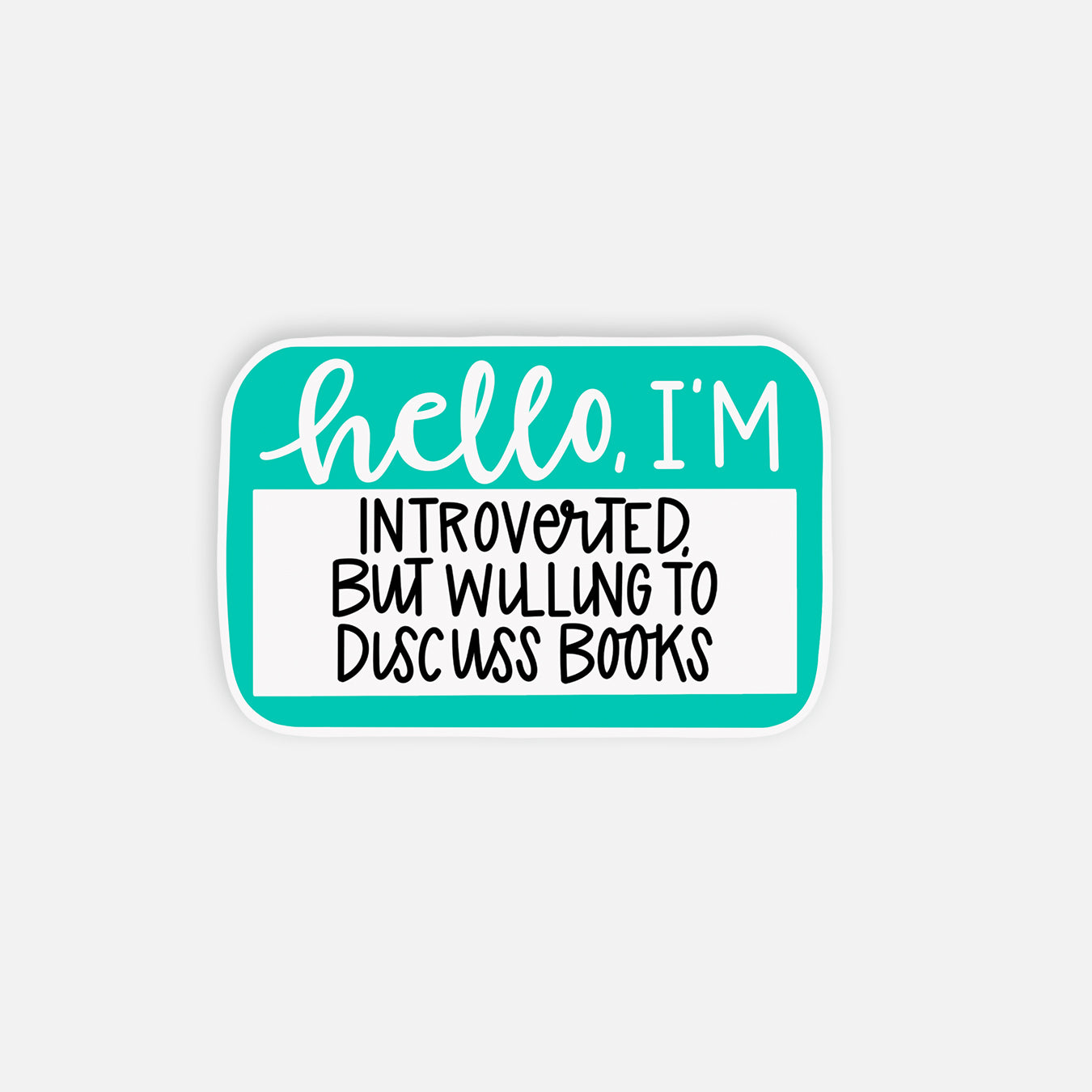 Willing To Discuss Books Kindle Sticker