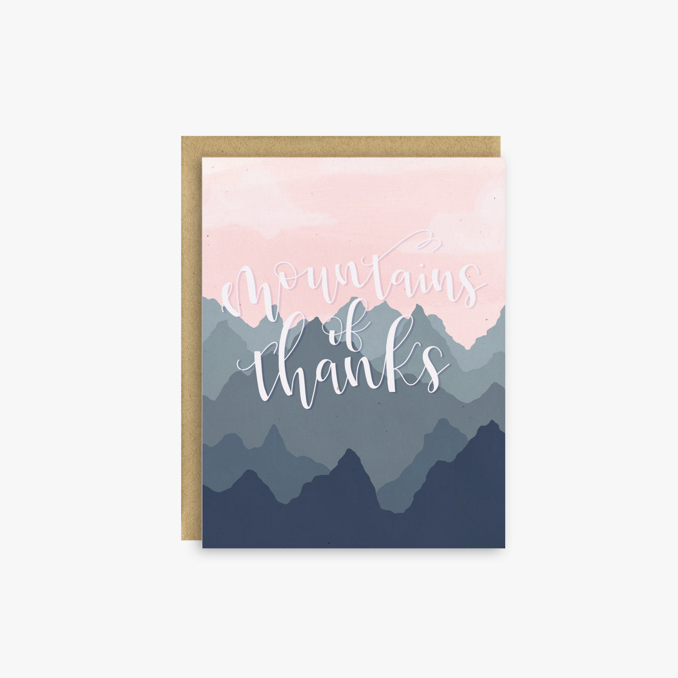 Mountains of Thanks Thank You Card