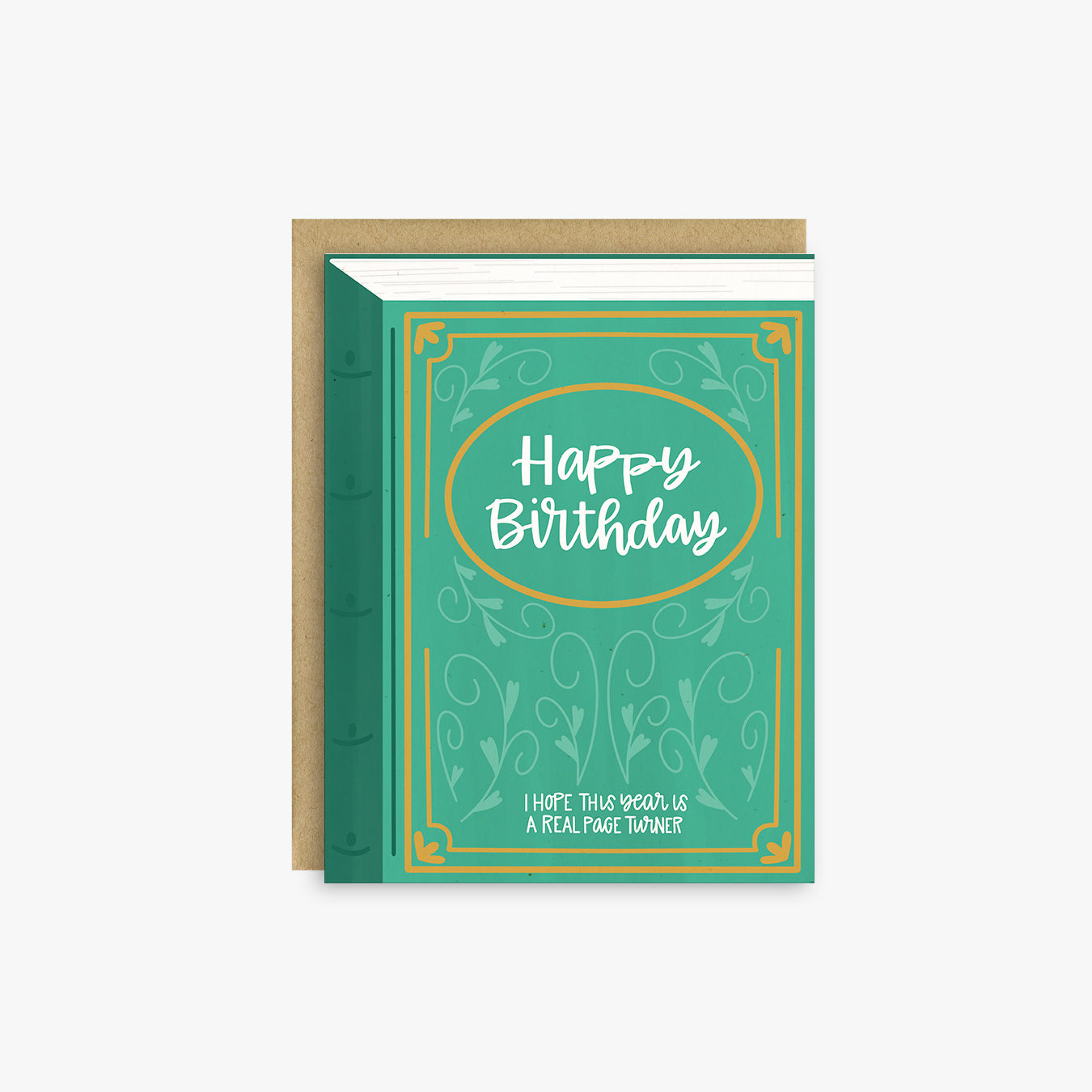 Page Turner Bookish Birthday Card