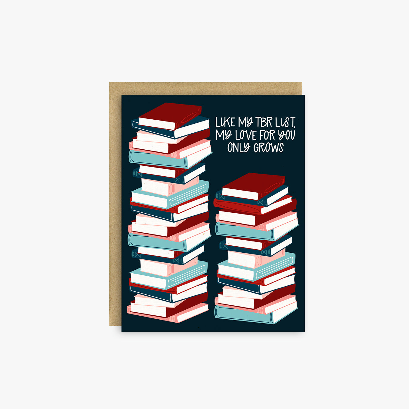 TBR List Bookish Valentine's Day Card